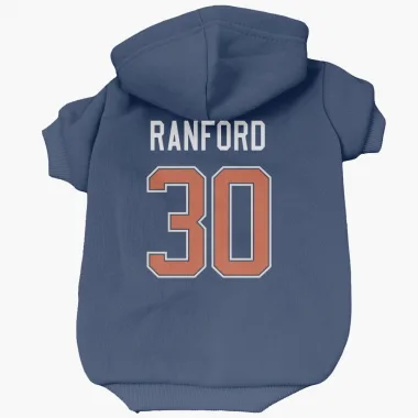 Blue Edmonton Oilers Bill Ranford   Dog & Cat Pet Hoodie
