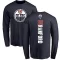 Navy Youth Bill Ranford Edmonton Oilers Backer Long Sleeve T-Shirt -