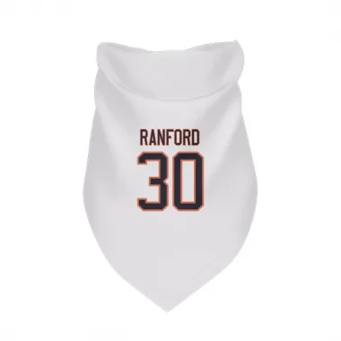 White Edmonton Oilers Bill Ranford   Dog & Cat Pet Bandana