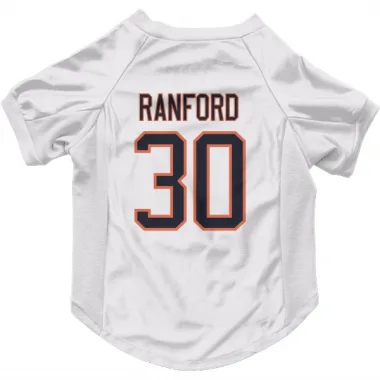White Edmonton Oilers Bill Ranford   Dog & Cat Pet Jersey